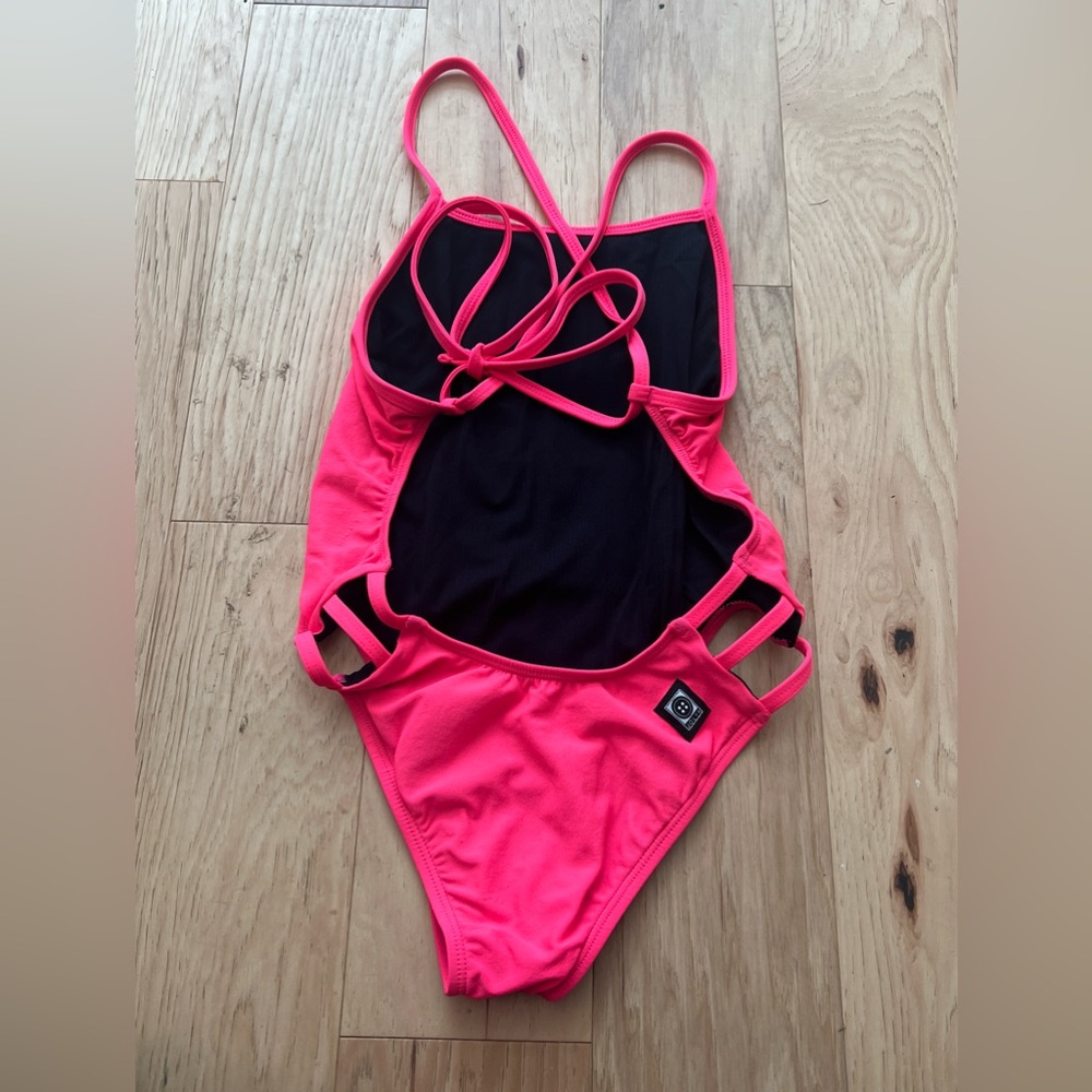 Jolyn Swim Nico 2 Onesie Hot Pink
